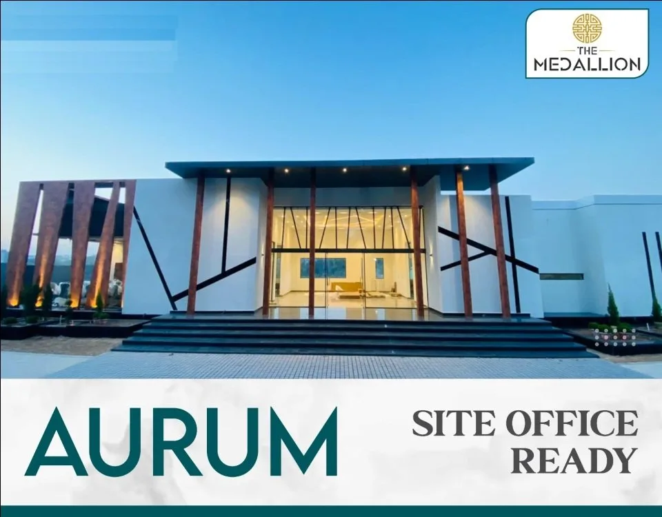 Beautiful architectural renders of The Medallion Aurum high-rise residential towers in Mohali